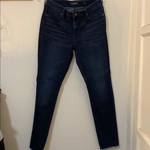 Lucky brand dark wash skinny jeans, size 10 (30w)